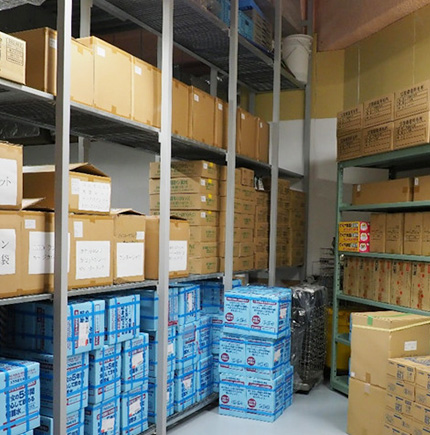 Emergency goods storage for both the company and community